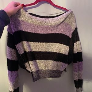 Soft striped free people sweater